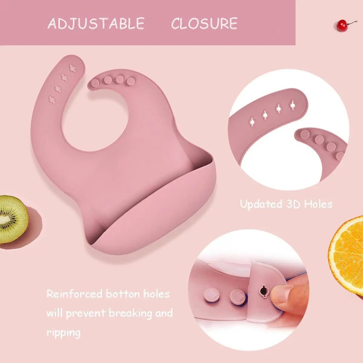 YLS Silicone Baby Feeding Set 5PCS Baby Weaning Supplies Self Feeding Utensils Suction Plate