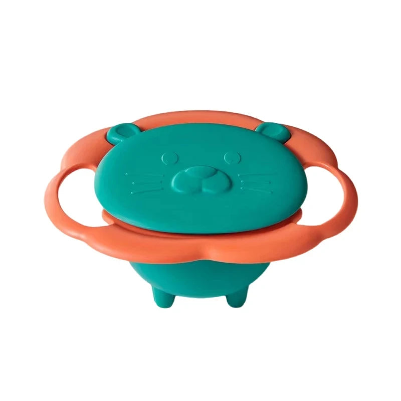 Baby Feeding Bowl Gyro Bowl 360 Degree Rotation Spill Resistant Feeding Dishes for Baby Training Children Spill-Proof