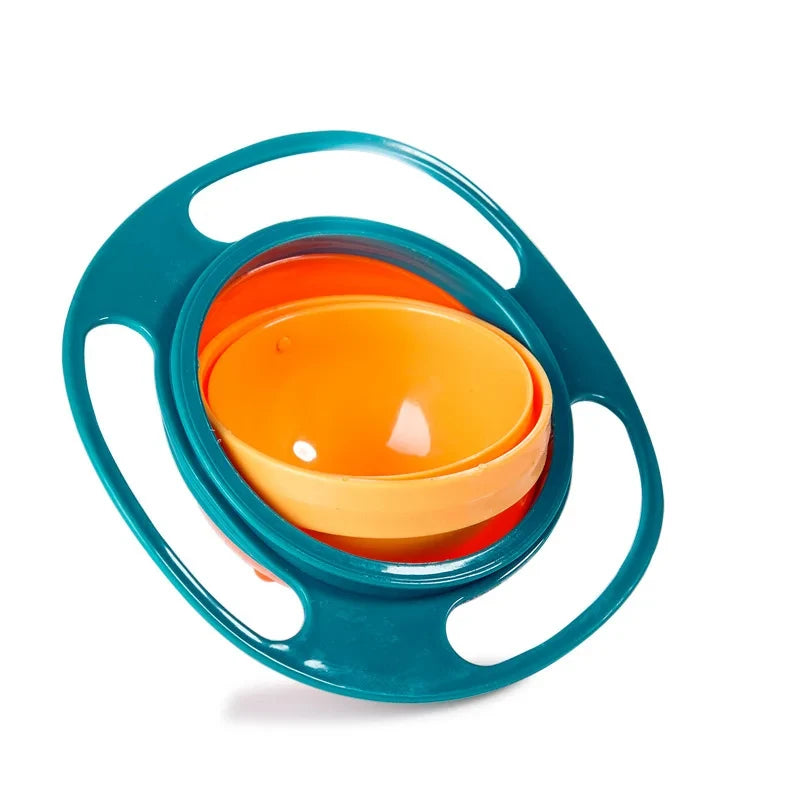 Baby Feeding Bowl Gyro Bowl 360 Degree Rotation Spill Resistant Feeding Dishes for Baby Training Children Spill-Proof